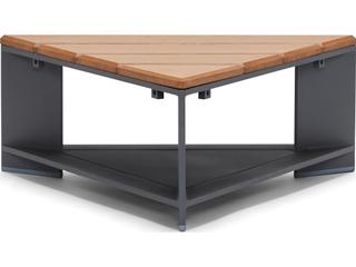 Gather Aluminum Triangle Coffee Table with NexNexTeak Top