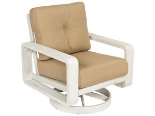 Vale Cushion Aluminum Swivel Outdoor Lounge Chair