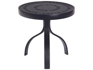Aluminum Deluxe Round Trellis Top Patio End Table