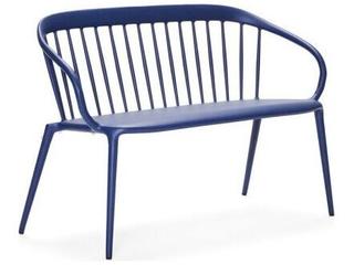 Woodard Windsor Cast Aluminum Stackable Outdoor Patio Bench with Optional Seat Cushion