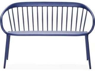 Woodard Windsor Cast Aluminum Stackable Outdoor Patio Bench with Optional Seat Cushion