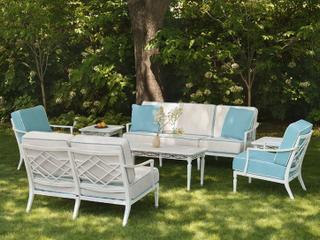 Woodard Tuoro Aluminum Outdoor Patio Lounge Set