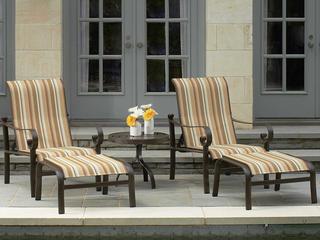 Woodard Belden Sling Aluminum Outdoor Lounge Set