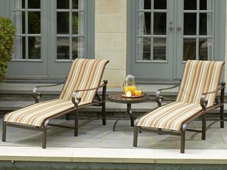 Woodard Belden Sling Aluminum Outdoor Patio Lounge Set