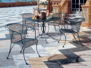 Woodard Briarwood Wrought Iron Outdoor Patio Dining Set