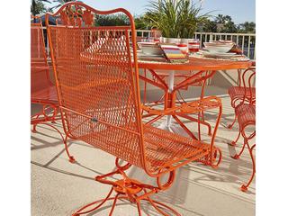 Woodard Briarwood Wrought Iron Outdoor Dining Set
