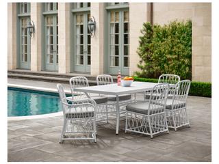 Woodard Cane Aluminum Outdoor Dining Set