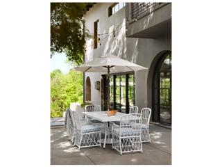 Woodard Cane Aluminum Outdoor Dining Set