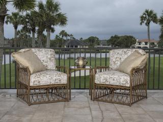 Woodard Cane Aluminum Patio Lounge Set