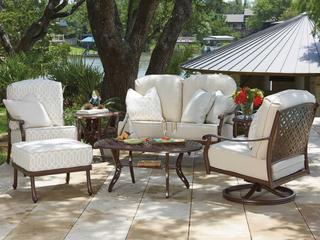 Woodard Casa Cast Aluminum Outdoor Lounge Set