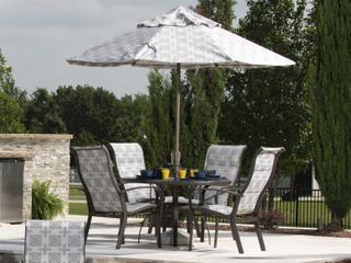 Woodard Fremont Padded Sling Aluminum Patio Dining Set