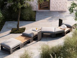 Woodard Gather Aluminum Cushion Lounge Set