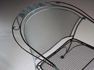 Woodard Briarwood Wrought Iron Outdoor Dining Set
