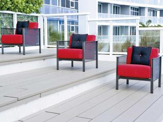 Woodard Jax Wrought Iron Outdoor Patio Lounge Set