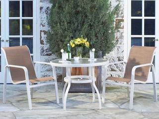 Woodard Landings Sling Aluminum Outdoor Dining Set