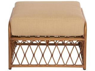 Woodard Cane Aluminum Cane Outdoor Patio Ottoman
