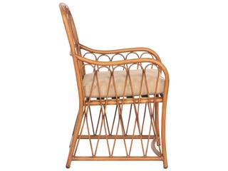 Woodard Cane Aluminum Cane Patio Dining Arm Chair