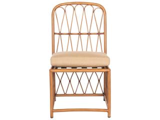 Woodard Cane Aluminum Cane Outdoor Dining Side Chair