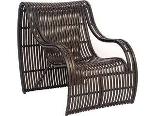 Loft Resin Cocoa Small Outdoor Patio Lounge Chair