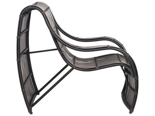 Woodard Loft Resin Cocoa Small Outdoor Patio Lounge Chair