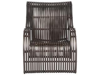 Woodard Loft Resin Cocoa Small Outdoor Patio Lounge Chair