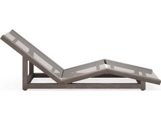 Woodard Sierra Teak Sling Chaise Lounge