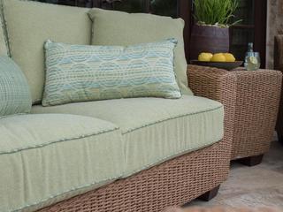 Woodard Whitecraft Saddleback Wicker Outdoor Patio Lounge Set