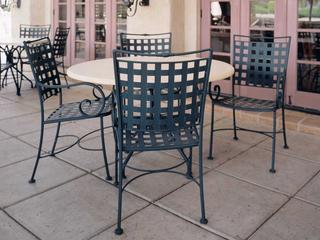 Woodard Sheffield Wrought Iron Patio Dining Set