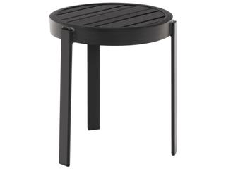 Tri-slat Aluminum Round Outdoor Patio End Table