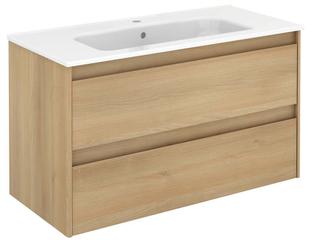 Ambra Wall Mounted Vanity Nordic Oak