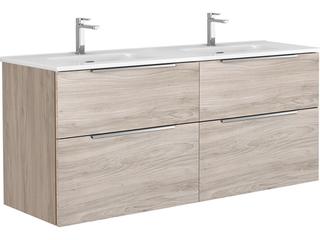 Dalia Wall Mounted Double Vanity Modern Grey Pine