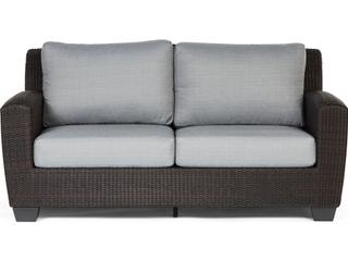 Woodard Whitecraft Saddleback Wicker Patio Loveseat