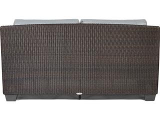 Woodard Whitecraft Saddleback Wicker Patio Loveseat