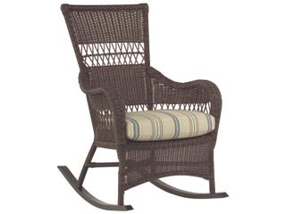 Whitecraft Sommerwind Wicker Rocker Outdoor Patio Lounge Chair