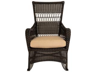 Woodard Whitecraft Sommerwind Wicker Rocker Outdoor Patio Lounge Chair