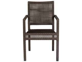 Woodard Whitecraft All Weather Wicker Miami Stackable Outdoor Patio Dining Arm Chair