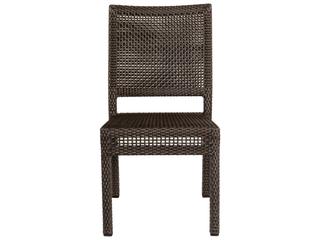 Woodard Whitecraft All Weather Wicker Miami Stackable Patio Dining Side Chair