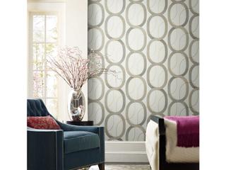 York Wallcoverings Modern Nature 2nd Edition Taupe Interlock Wallpaper