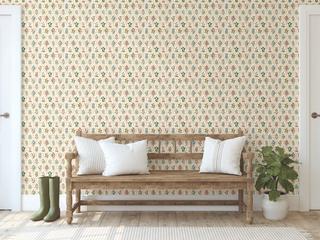 York Wallcoverings Cream Hawthorne Wallpaper