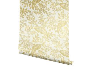 York Wallcoverings Gold / White Canopy Wallpaper