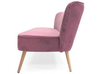 Zentique Mauve Rose Velvet Purple Upholstered Accent Bench