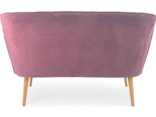 Zentique Mauve Rose Velvet Purple Upholstered Accent Bench