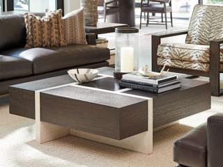 Barclay Butera Park City Solace Square Wood Cocktail Table