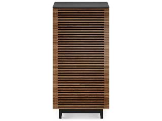 BDI Corridor 22" Natural Walnut Enclosed Audio Tower