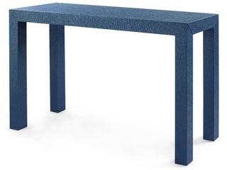 Villa & House Parsons Rectangular Navy Blue Console Table