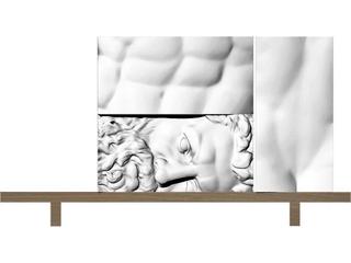 Driade Ercole E Afrodite By Lab 80" Oak Wood Sideboard