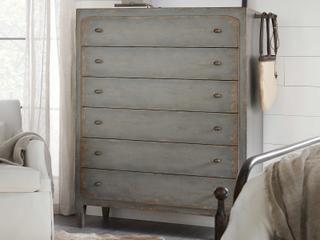 Hooker Furniture Ciao Bella 6-Drawers Gray Cedar Wood Accent Chest