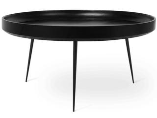 Bowl Round Wood Black Coffee Table