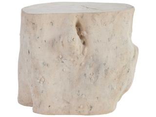 Log Stool Cast Naturals Roman Stone