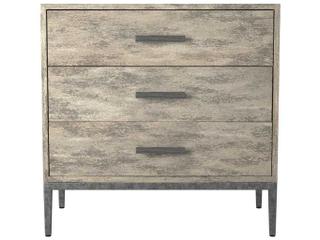 Cameron 3-Drawers Gray Nightstand